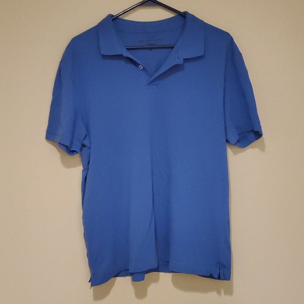 Mens H&M blue pole shirt large